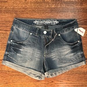Thigh - Length Denim Summer Shorts
